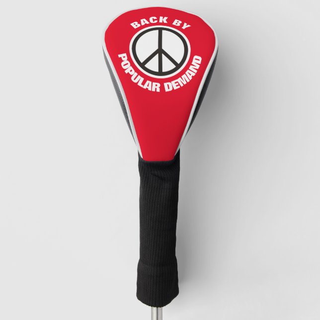 Simply Symbols / Icons - PEACE + ideas Golf Head Cover (Front)