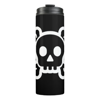 Simply Symbols / Icons - SKULL & BONES + ideas Thermal Tumbler