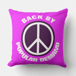 Simply Symbols - PEACE + your ideas Throw Pillow