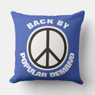 Simply Symbols - PEACE + your ideas Throw Pillow