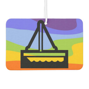 Simply Symbols - SAILBOAT + your ideas Air Freshener