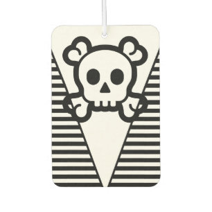 Simply Symbols - SKULL & BONES + your ideas Car Air Freshener