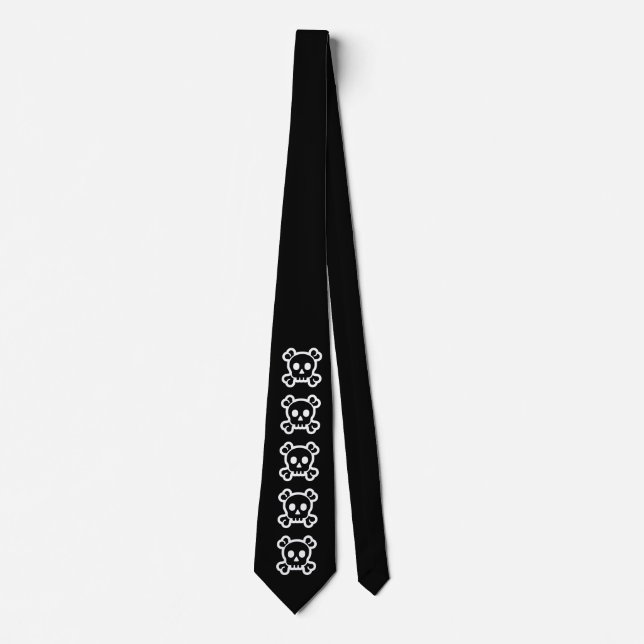 Simply Symbols - SKULL & BONES + your ideas Tie (Front)