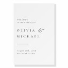 Simply Typography Modern Wedding Welcome Sign
