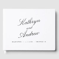 Simply Us EDITABLE COLOR Wedding Guest Book