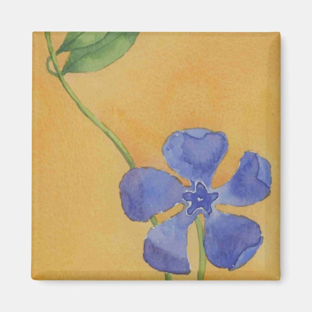 "Simply Vinca"  Floral Magnet (Front)