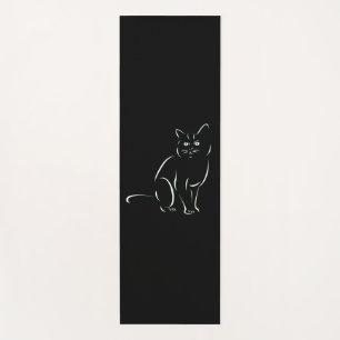 Simply White Kitty Cat Yoga Mat