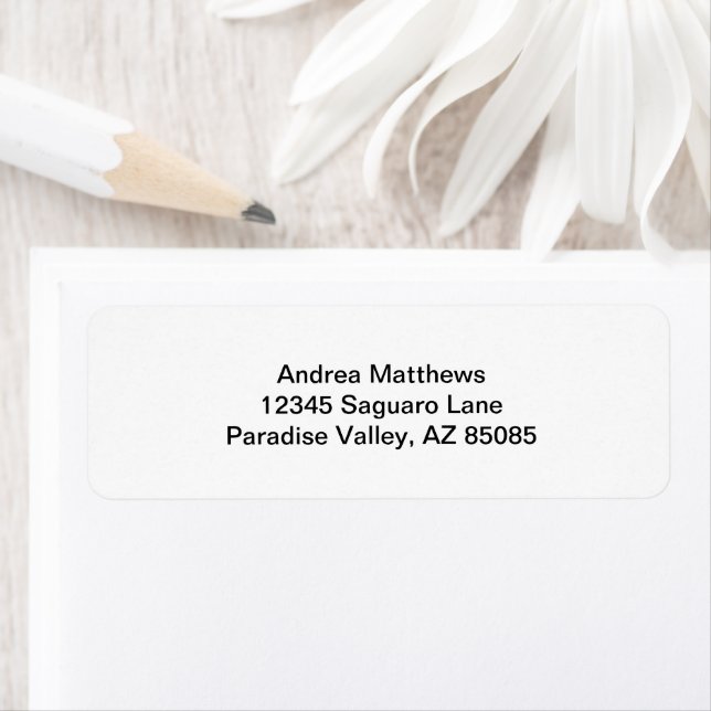 Simply White Solid Colour Personalize It Custom (Insitu)