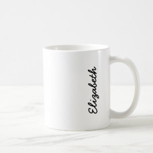 Simply White Solid Colour Personalize It Custom Coffee Mug
