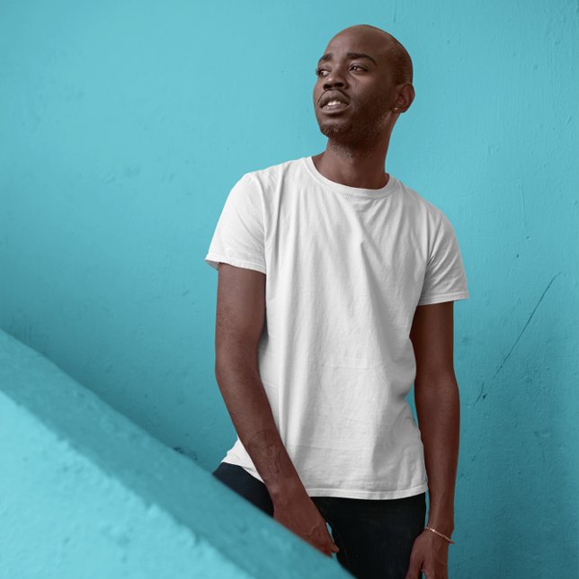 Simply White T-Shirt (Add Your Own Text to Create A Name or Monogram Tee
)