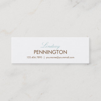 Simply Yours Modern Skinny Calling Cards