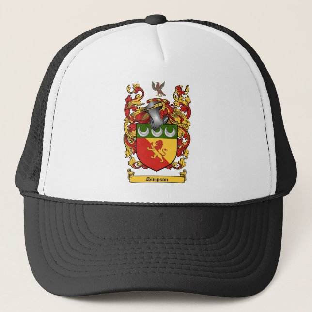 Simpson Crest - Coat of Arms Trucker Hat (Front)