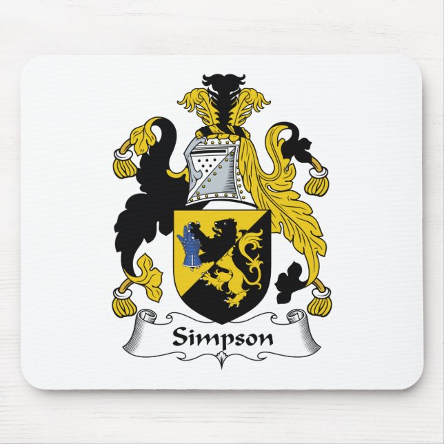 Simpson Family Crest Mouse Pad (Front)
