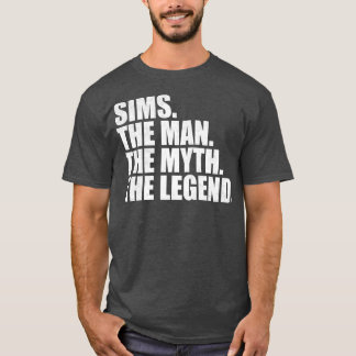 SimsSims Family name Sims last Name Sims Surname S T-Shirt