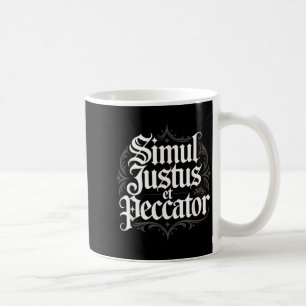 Simul Justus Et Peccator For Reformed Christian Coffee Mug