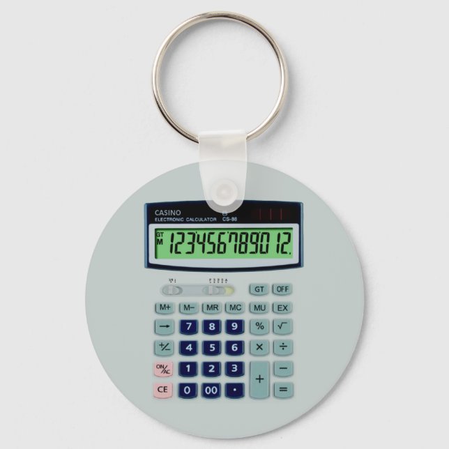 Simulated Calculator Keychain (Front)
