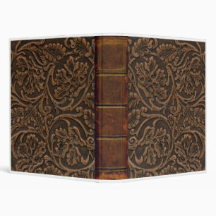 Simulated Saddle Leather -  2 - 1" Binder