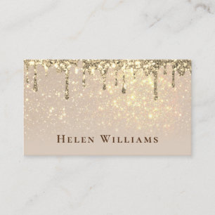 simulated sparkle business card