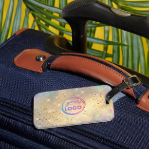 simulated sparkle luggage tag