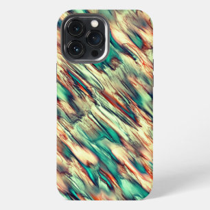 Simulating rocky or stalagmite in green to sepia iPhone 13 pro max case