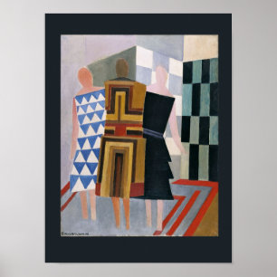 Simultaneous Dress Forms by Sonia Delaunay, Poster