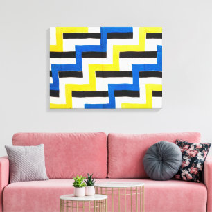Simultaneous Fabric   Sonia Delaunay   Canvas Print