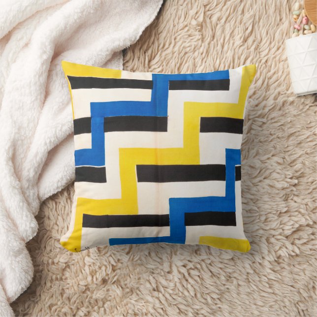 Simultaneous Fabric | Sonia Delaunay | Throw Pillow (Blanket)