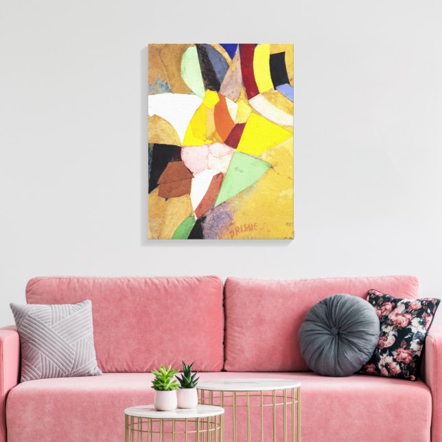 Simultaneous Solar Prisms | Sonia Delaunay | Canvas Print (Insitu(LivingRoom))