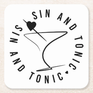Sin and Tonic Coaster