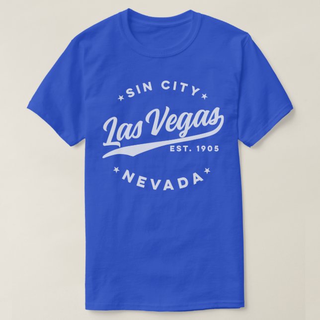 Sin City Las Vegas Nevada White T-Shirt (Design Front)