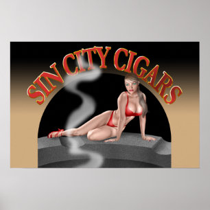 Sin City's Logo #5 on a wall poster