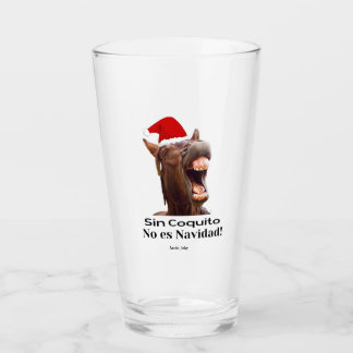 Sin Coquito No Es Navidad Glass