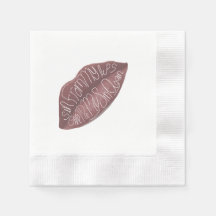 "Sin from my Lips" R+J quote napkins