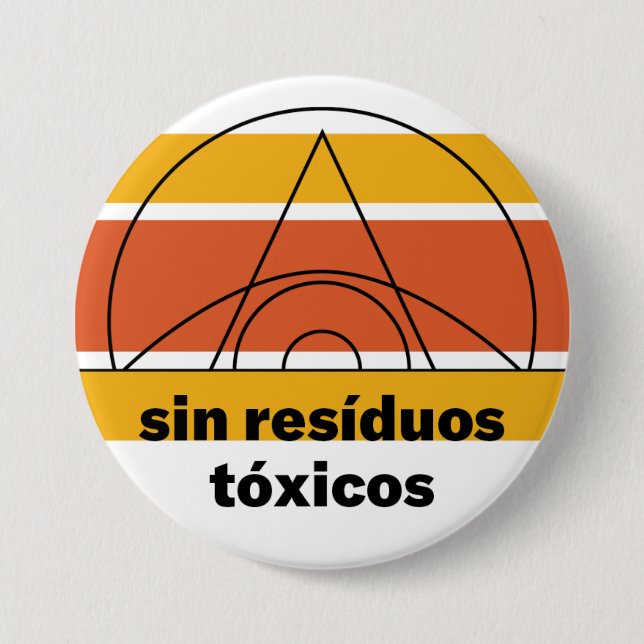 Sin resíduos tóxicos Button (Front)