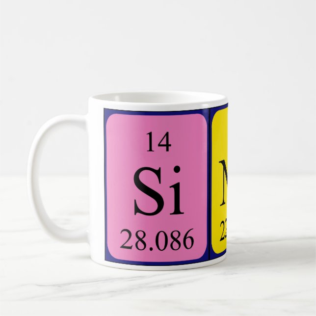 Sinah nom de table périodique tasse (Gauche)