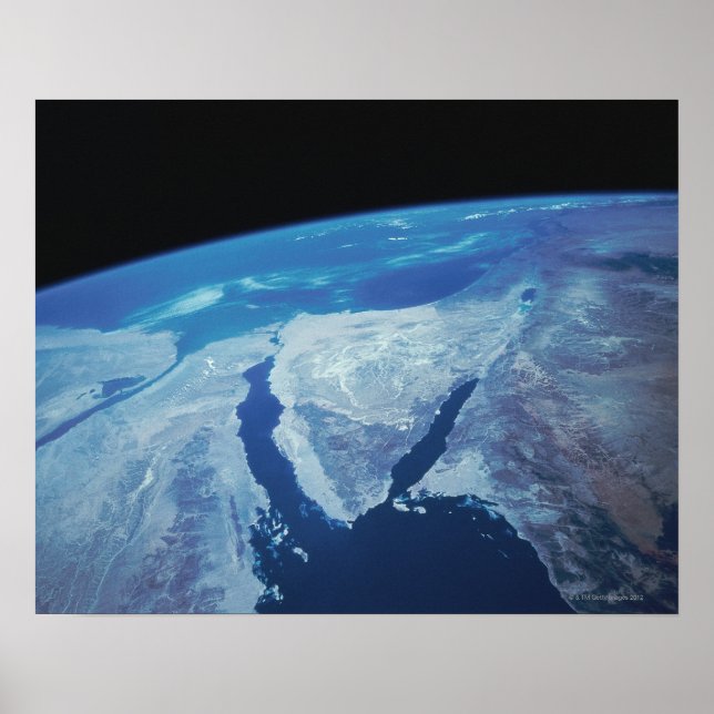 Sinai Peninsula from Space Poster (Front)