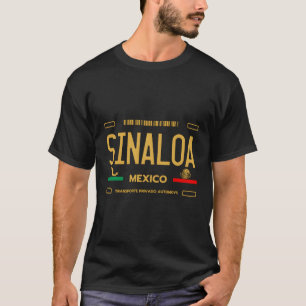 Sinaloa Mexico License Plate Aesthetic Sinaloa T-Shirt