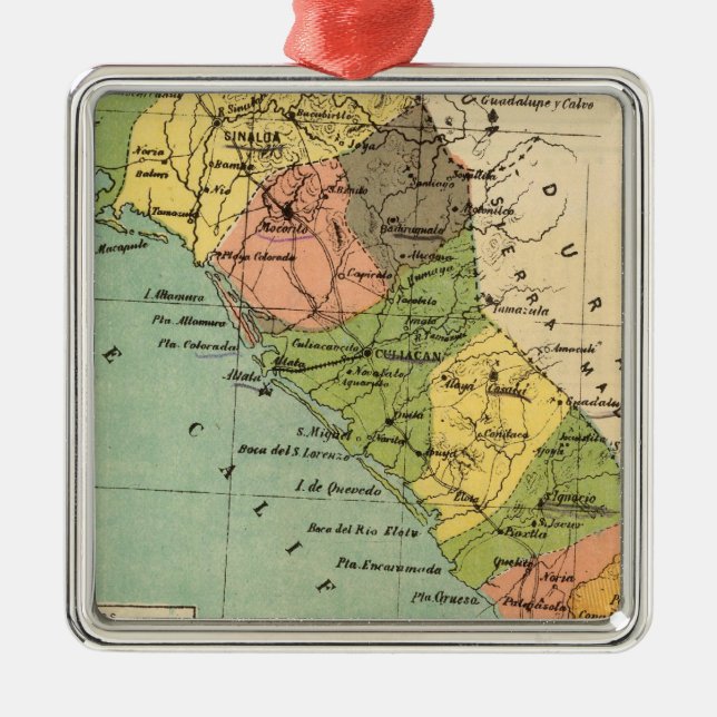 Sinaloa, Mexico Metal Ornament (Front)