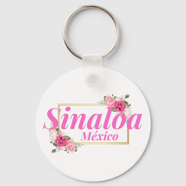 Sinaloa Mexico Travel Destination Bridesmaid  Keychain (Front)