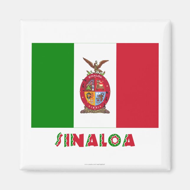 Sinaloa Unofficial Flag Magnet (Front)