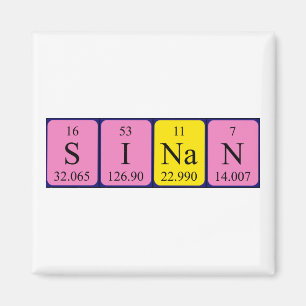 Sinan periodic table name magnet