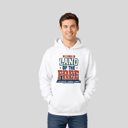 Since 1776 Land of The Free Patriotic USA Men's Hoodie
