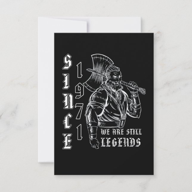SINCE 1971 Vikings Legends 50th Birthday Card (Front)