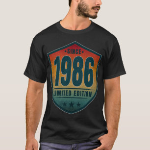 Since 1986 Limited Edition Vintage Retro Sunset  T-Shirt