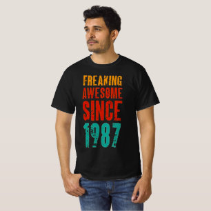 Since 1987 Retro Vintage Birthday T-Shirt