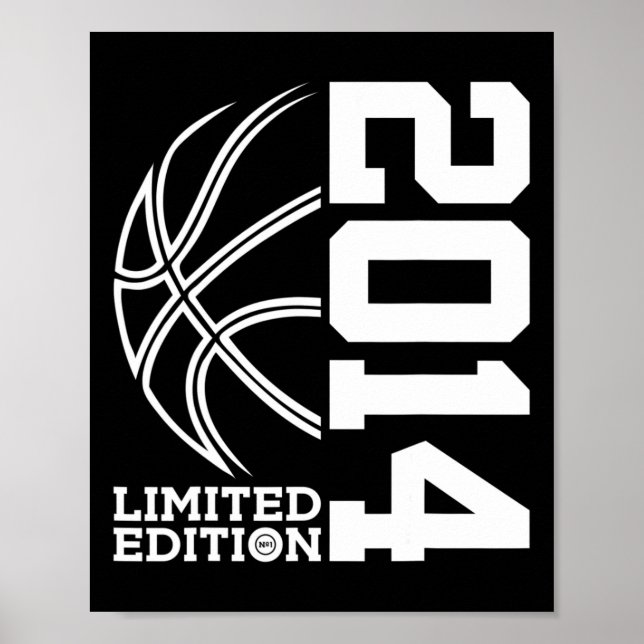Since 2014 Birthday Bysketbyll Limited Edition 201 Poster (Front)