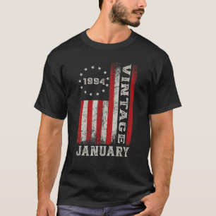 Since January 1994 29th Birthday American Flag T-Shirt