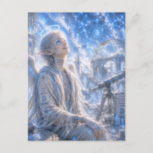 Sincere Admiration / Angel / Star Observatory Postcard