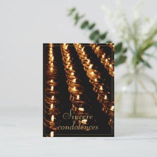 Sincere condolence postcard