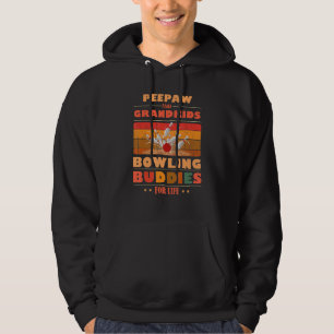 Sincere Grandkids PEEPAW Buddies For Life Bowling Hoodie